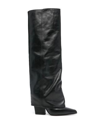 Black calf leather boots PARIS TEXAS | PX1436XVT01BLACK